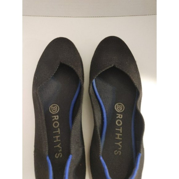 Rothy's The Flat Ballet Black Solid Textile Comfort Women’s US 7.5 - Picture 13 of 13